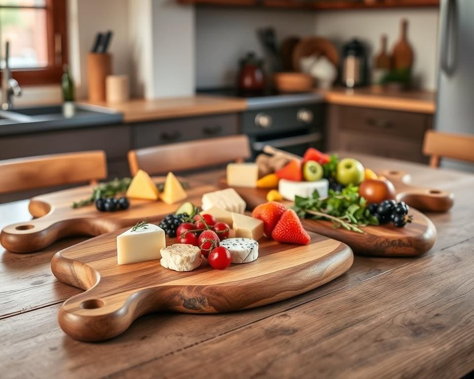 Houten serveerplanken met handvat: Serveer met stijl