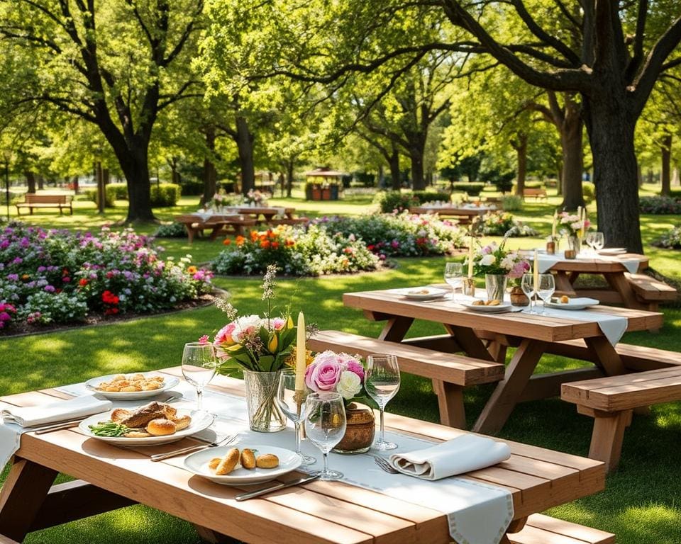 Luxe picknicktafels voor zomerse uitjes met het gezin