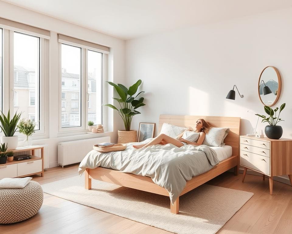 Scandinavisch design slaapkamer inrichting