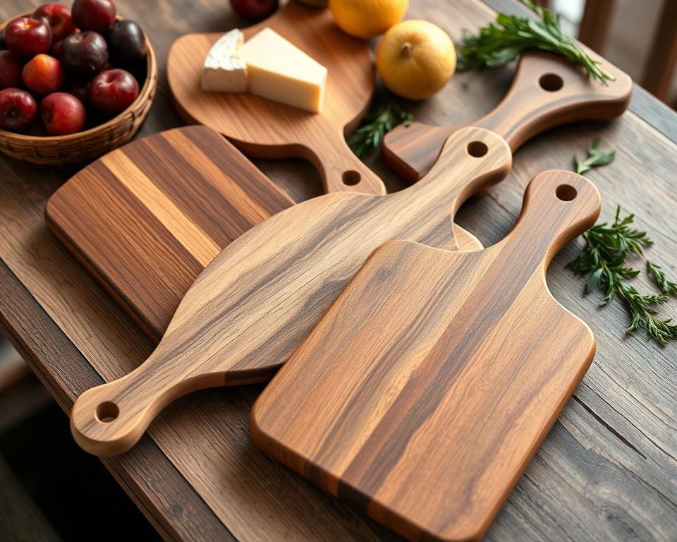 houten serveerplanken met handvat