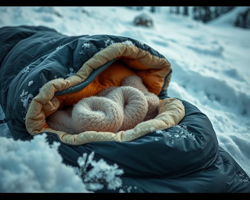 warmte-isolatie in slaapzakken