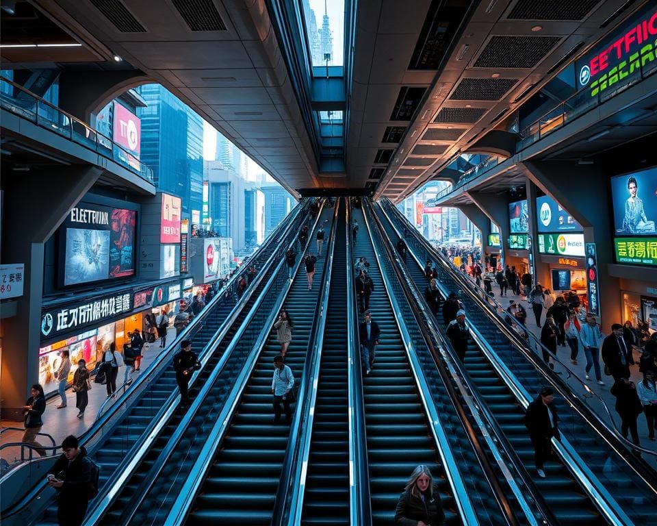 Elektrische roltrappen: Efficiëntie in stedelijke omgevingen