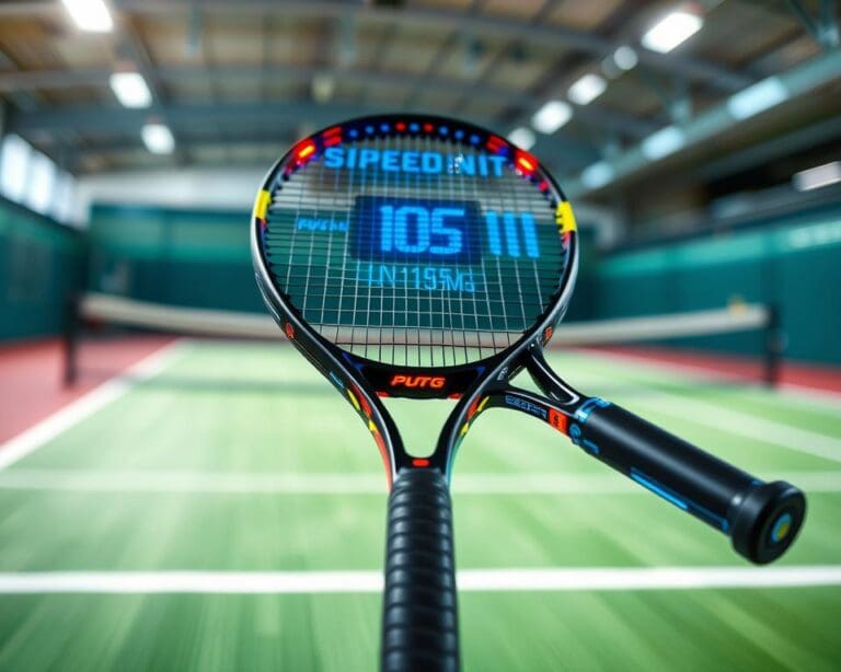 Slimme tennisrackets met snelheidssensoren