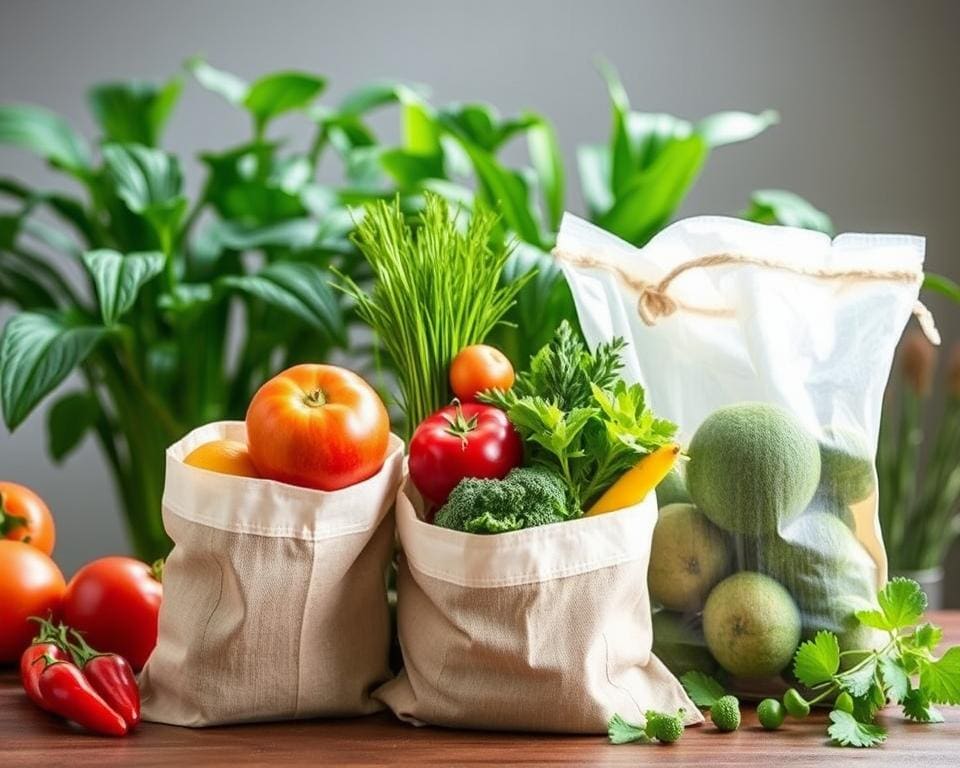 Voedselbewaarzakjes voor versheid zonder plastic