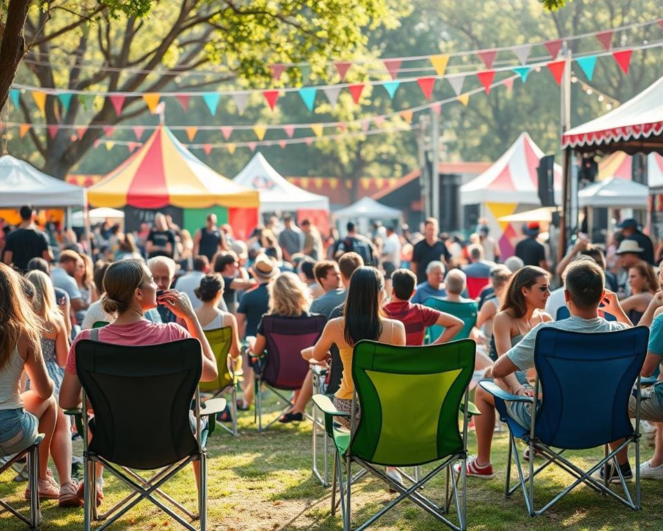 Waarom slimme vouwstoelen perfect zijn voor festivals