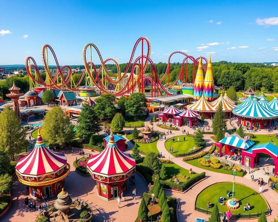 Walibi Belgium populaire attracties en themagebieden