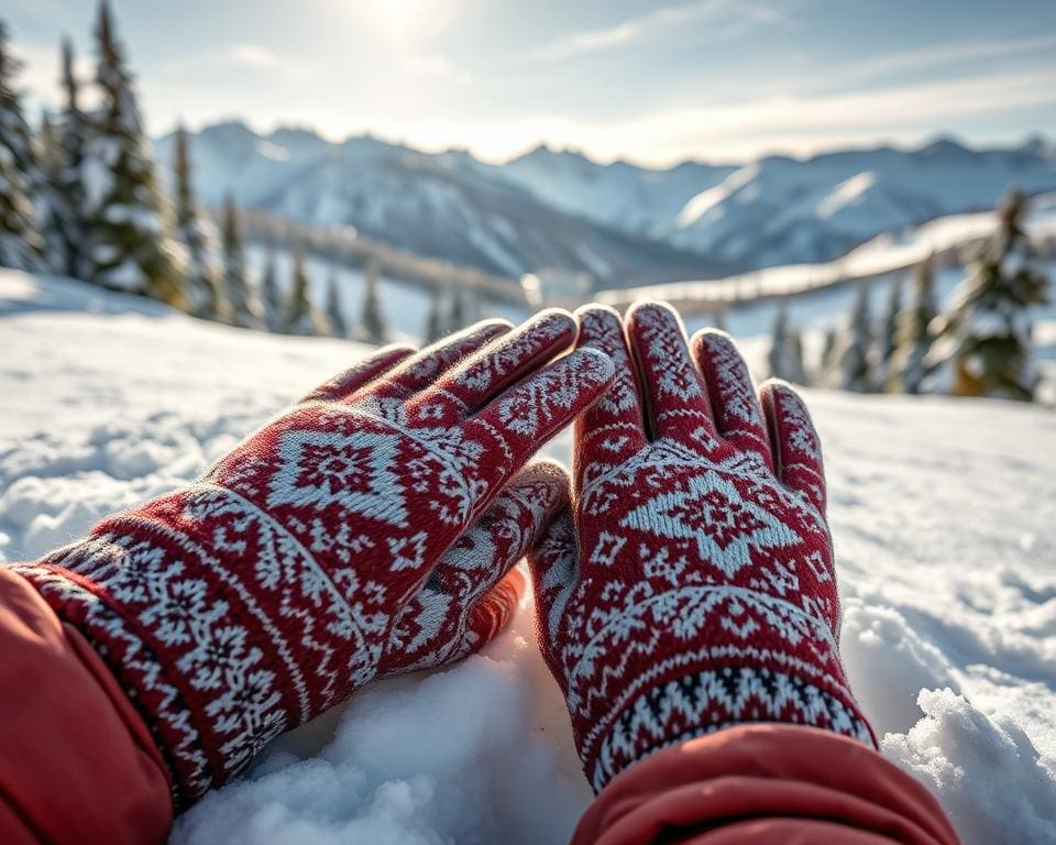 Warme handschoenen voor wintersportavonturen