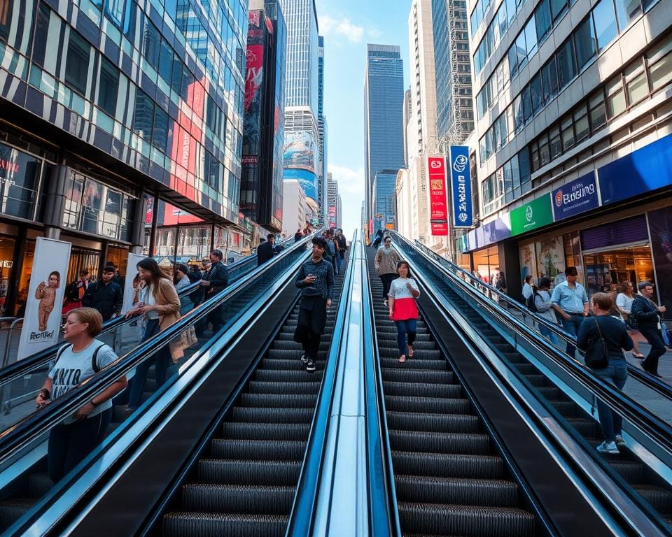 efficiënte mobiliteit elektrische roltrappen