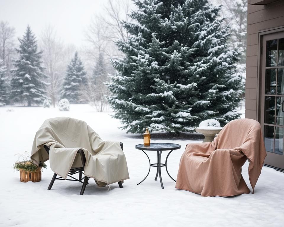 tuinmeubels beschermen tegen winterweer