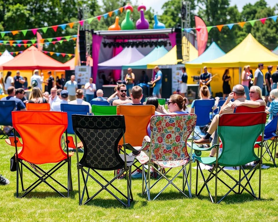 voordelen van inklapbare stoelen op festivals