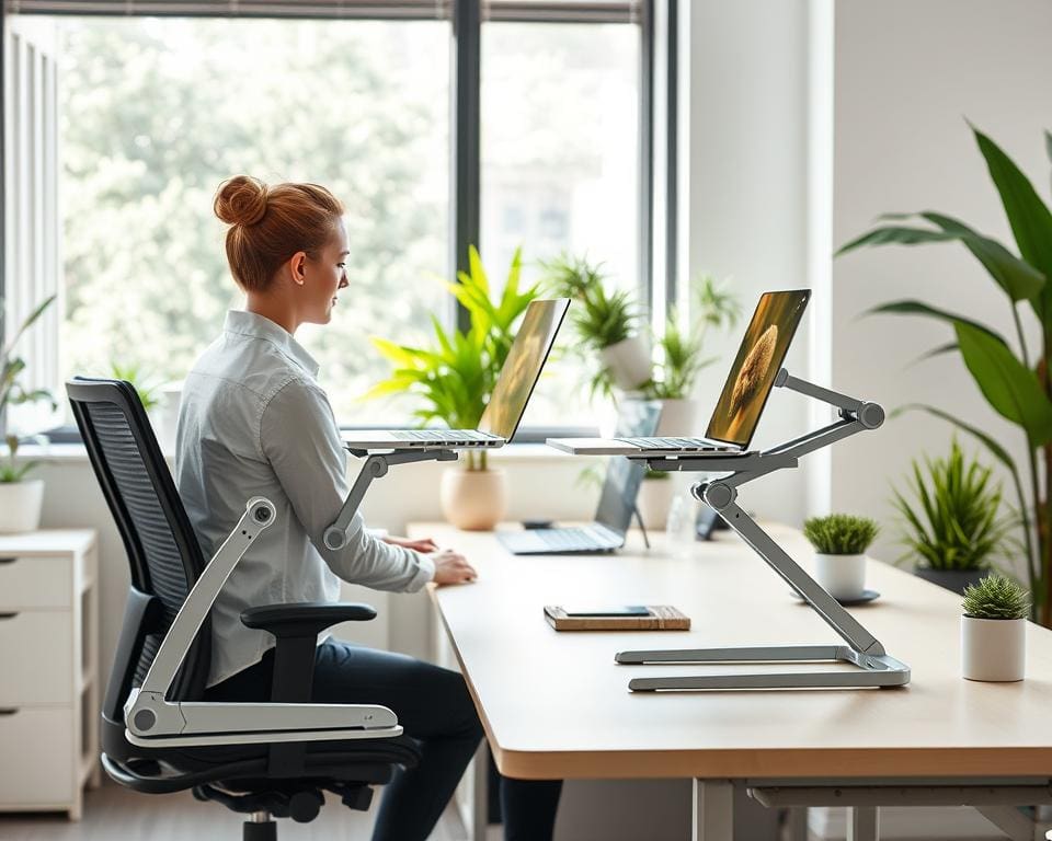 Ergonomisch werken met laptopstandaards