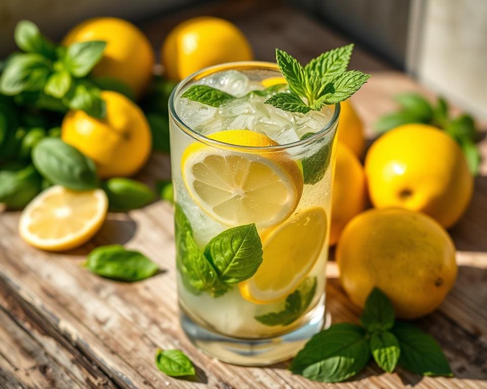 Lemon Basil Mojito: Frisheid met een kruidige twist