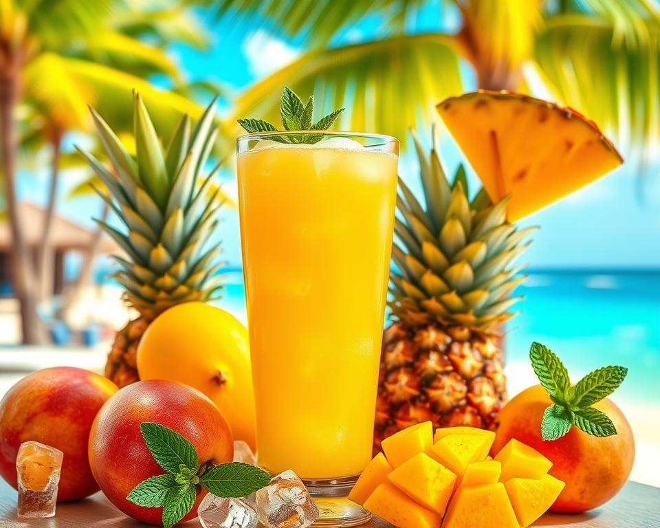 Mango Pineapple Punch: Tropisch en feestelijk