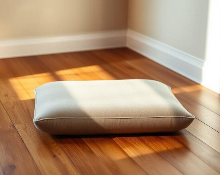 Hoe helpt een meditatiekussen bij een rechte rug?