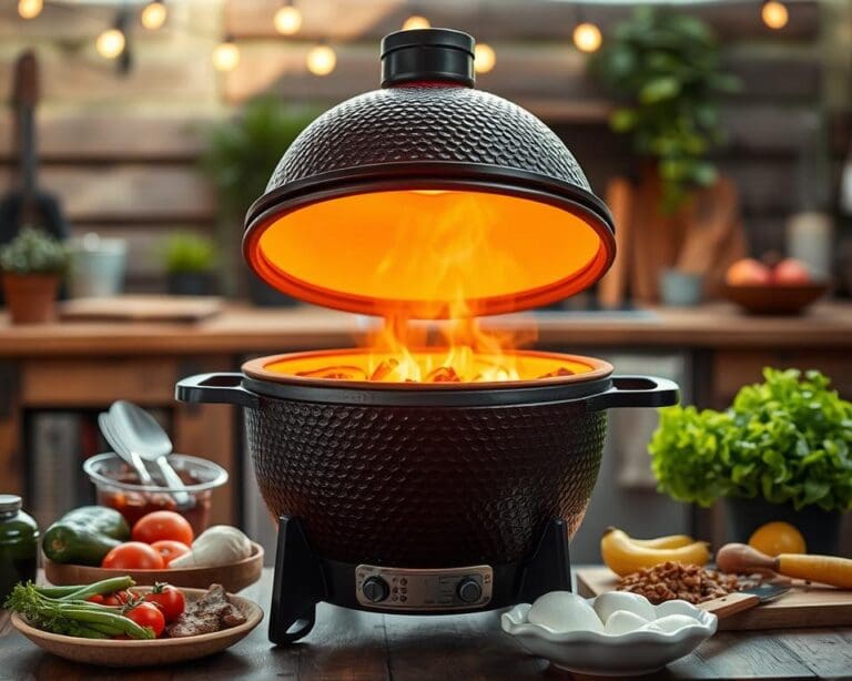 Stabiele temperatuur en perfecte garing met een kamado