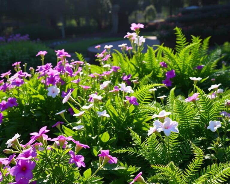 Welke planten zorgen voor kleur in de schaduw?