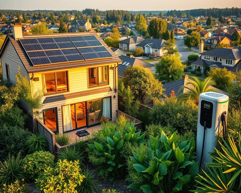 Groene energie huisvesting