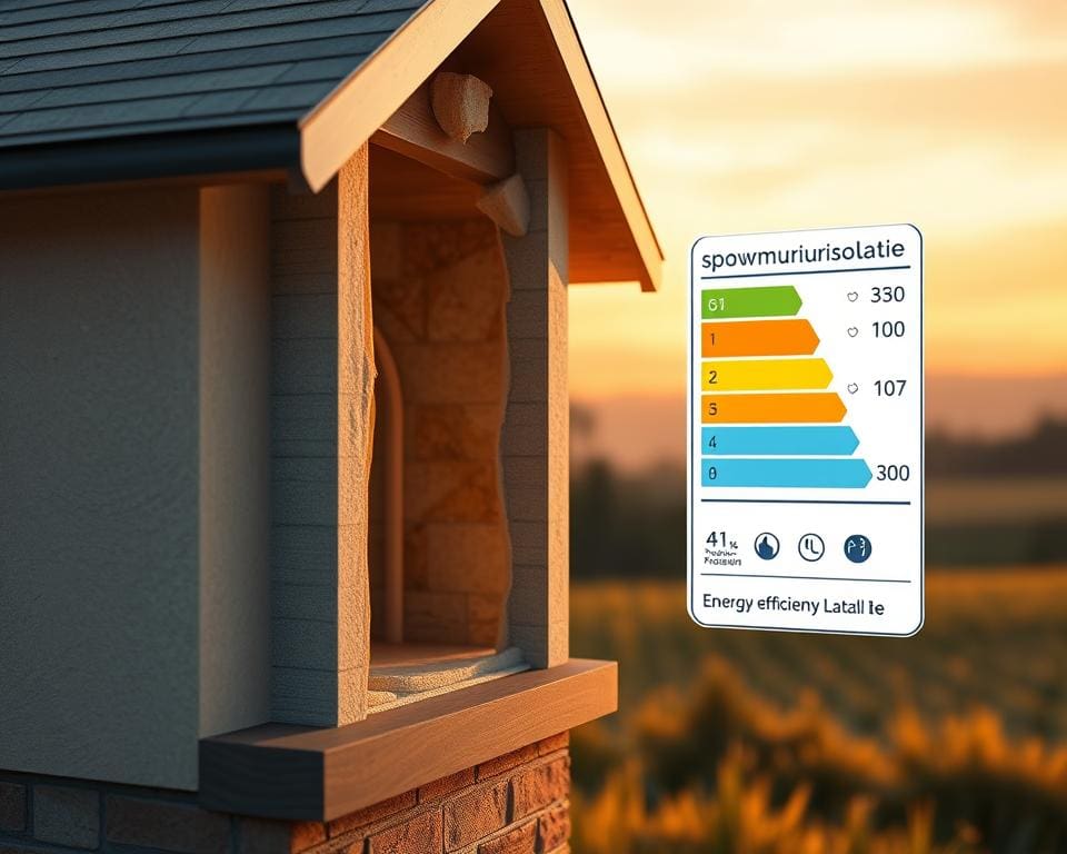 Wat doet spouwmuurisolatie met mijn energielabel?