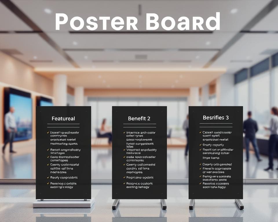Wat zijn de voordelen van posterborden huren?