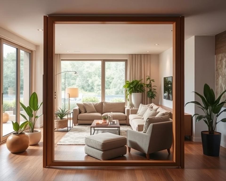 ideeën voor privacy in open huiskamers