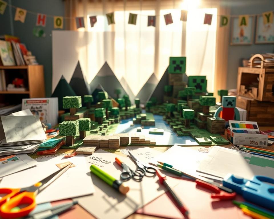 Hoe maak je een Minecraft verjaardagsknutsel?