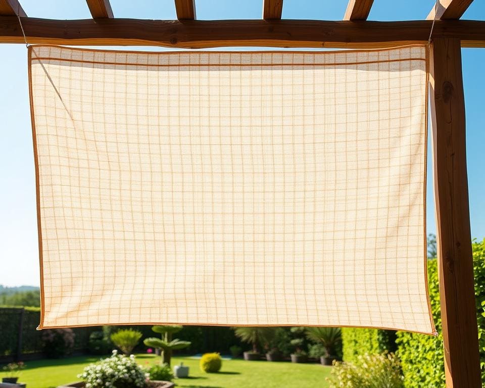 Kun je kaasdoek buiten gebruiken als zonwering?