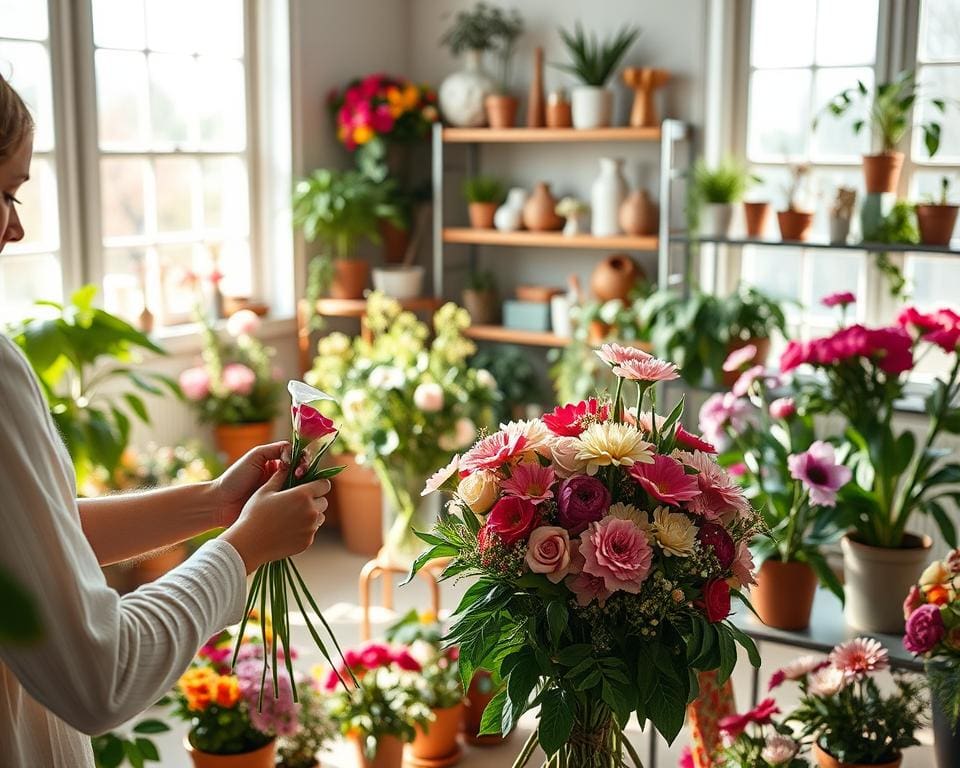 bloemen verzorgen