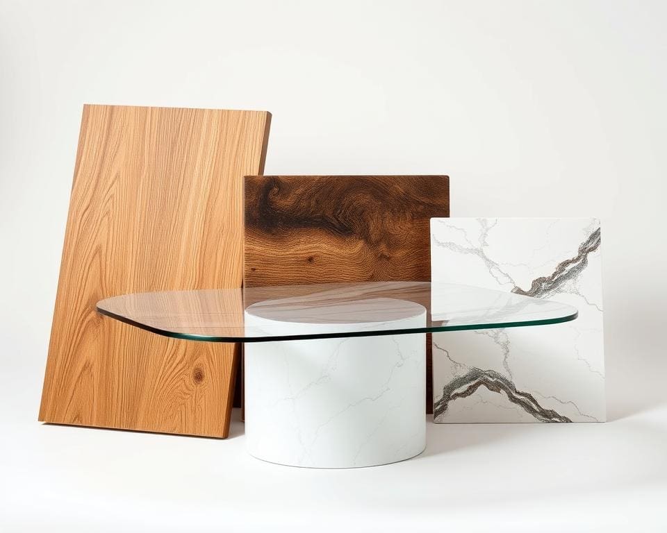 eettafel materialen