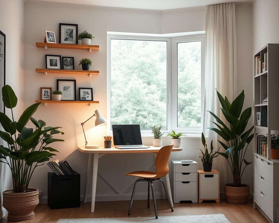 efficiënt gebruik van ruimte in een werkkamer