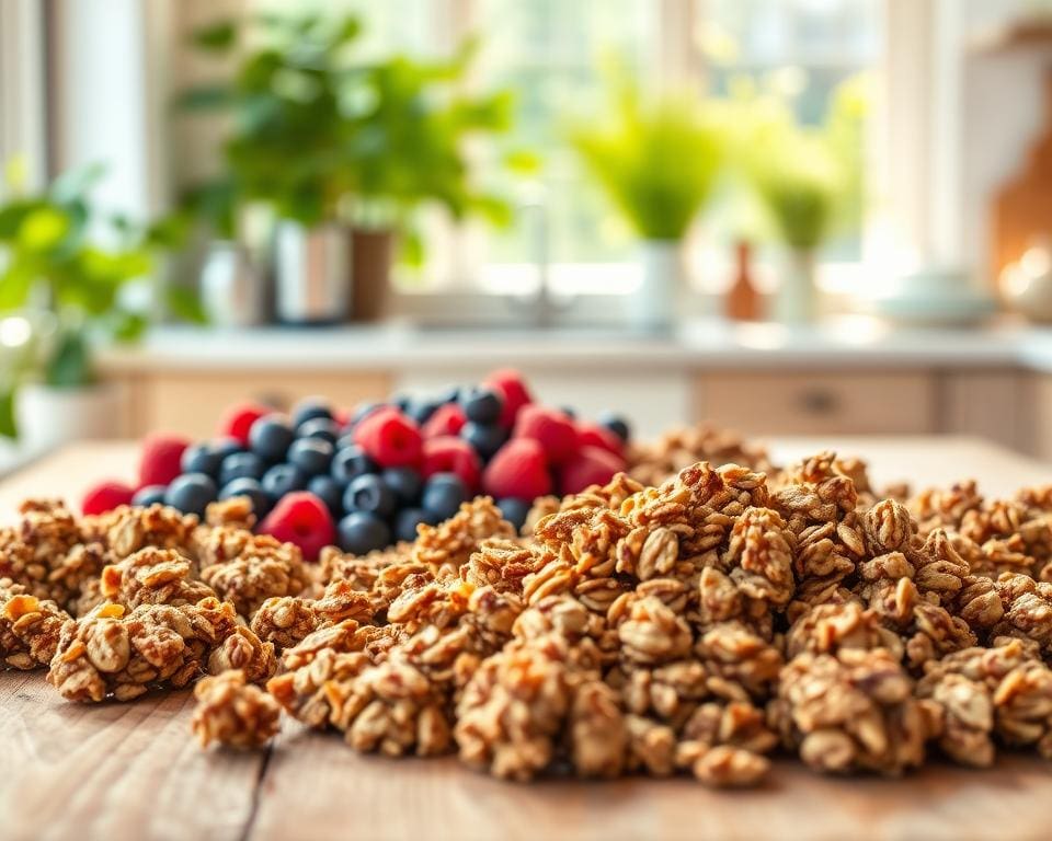 zelf granola maken zonder suiker