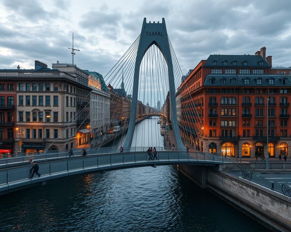 Bouwkundige oplossingen voor bruggen in stadscentra