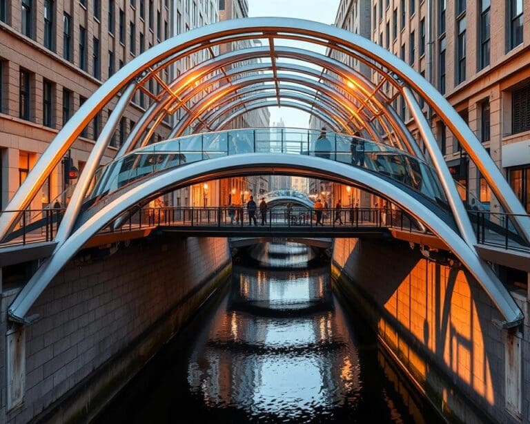 Hoe bouw je bruggen in bebouwde gebieden met beperkte ruimte?
