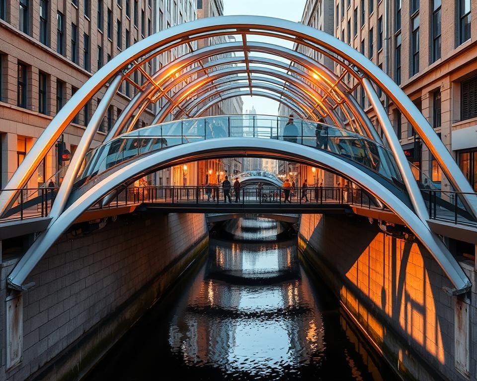 Hoe bouw je bruggen in bebouwde gebieden met beperkte ruimte?