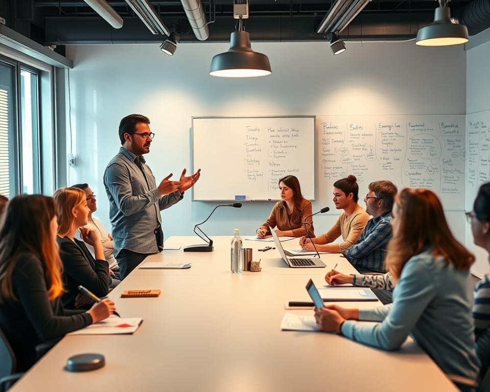 Hoe stuurt een zaalmanager zijn team aan?