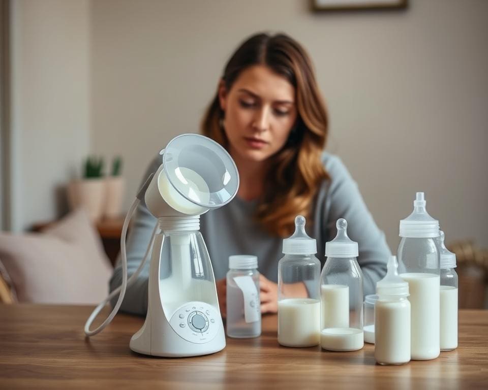 Is het normaal dat er weinig melk komt bij powerkolven?