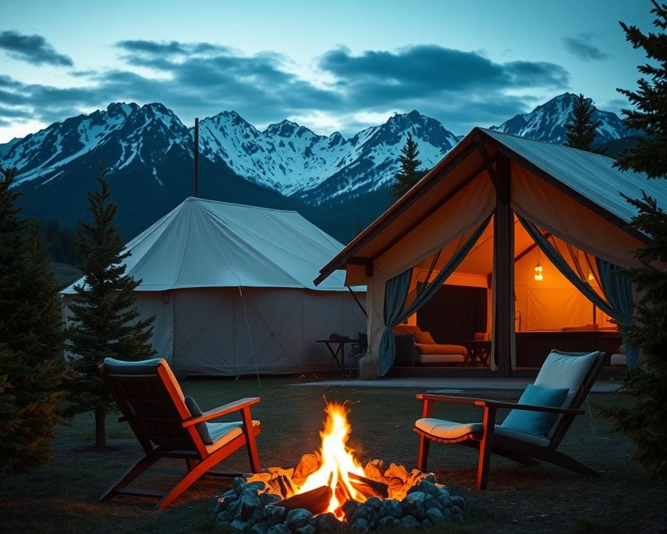 Luxe campingervaring: glamping in de Alpen