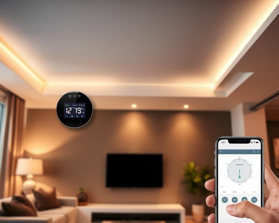 Slimme bediening van verlichting en temperatuur