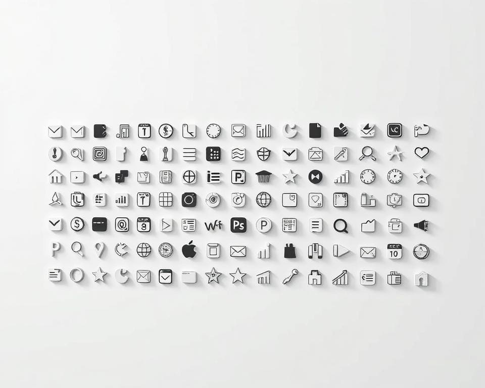 Wat zijn de voordelen van icon sets in webdesign?