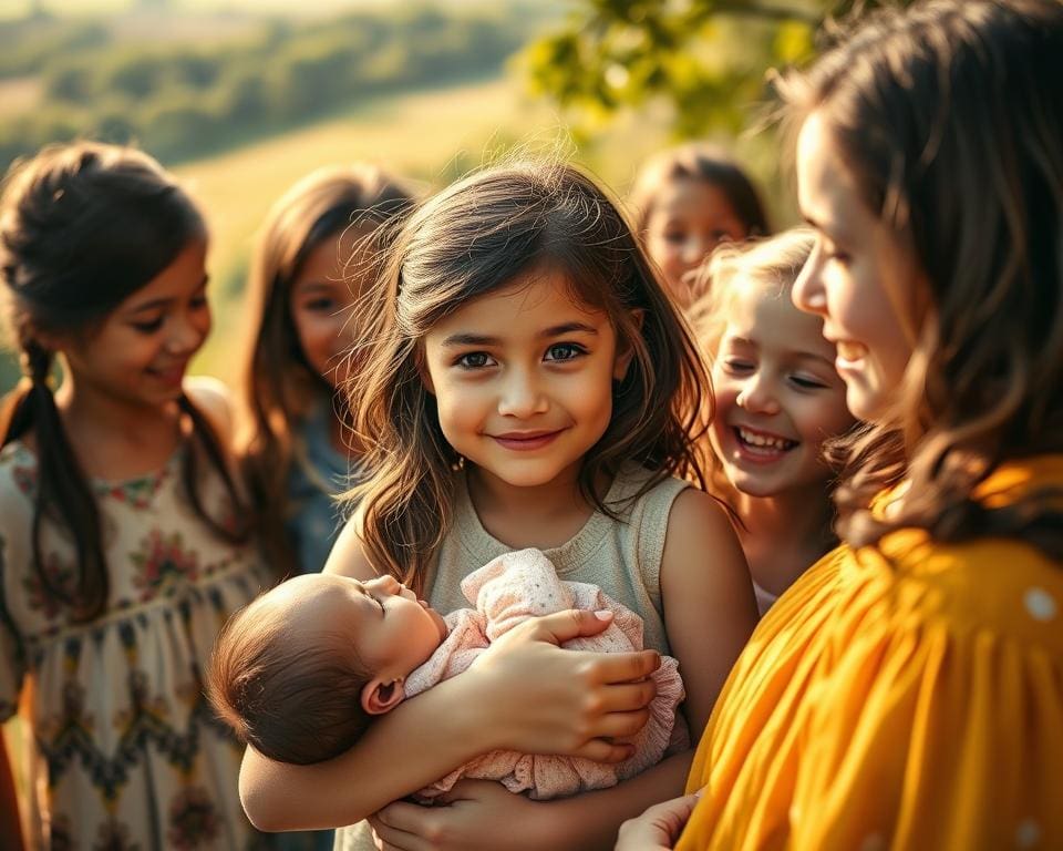 vrouwen in de kindertijd