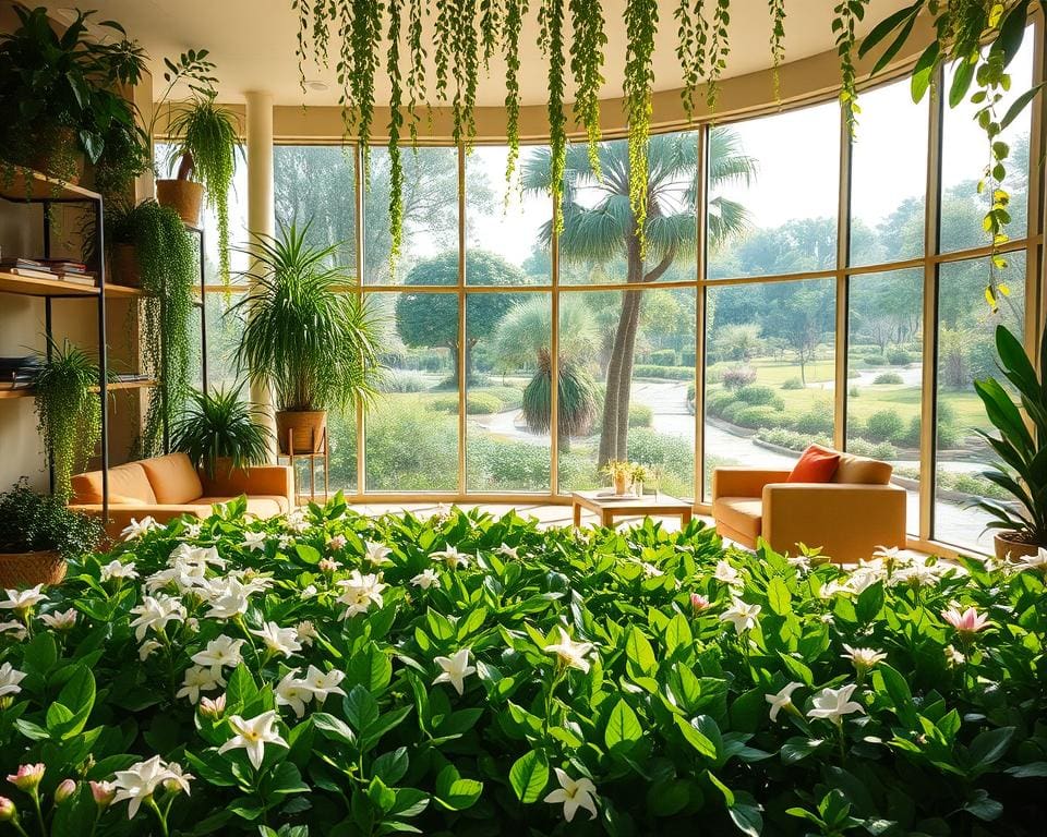 Inspiratie voor een groene en ontspannen leefruimte