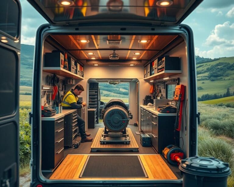 Mobiele werkplaatsen voor buitendienst