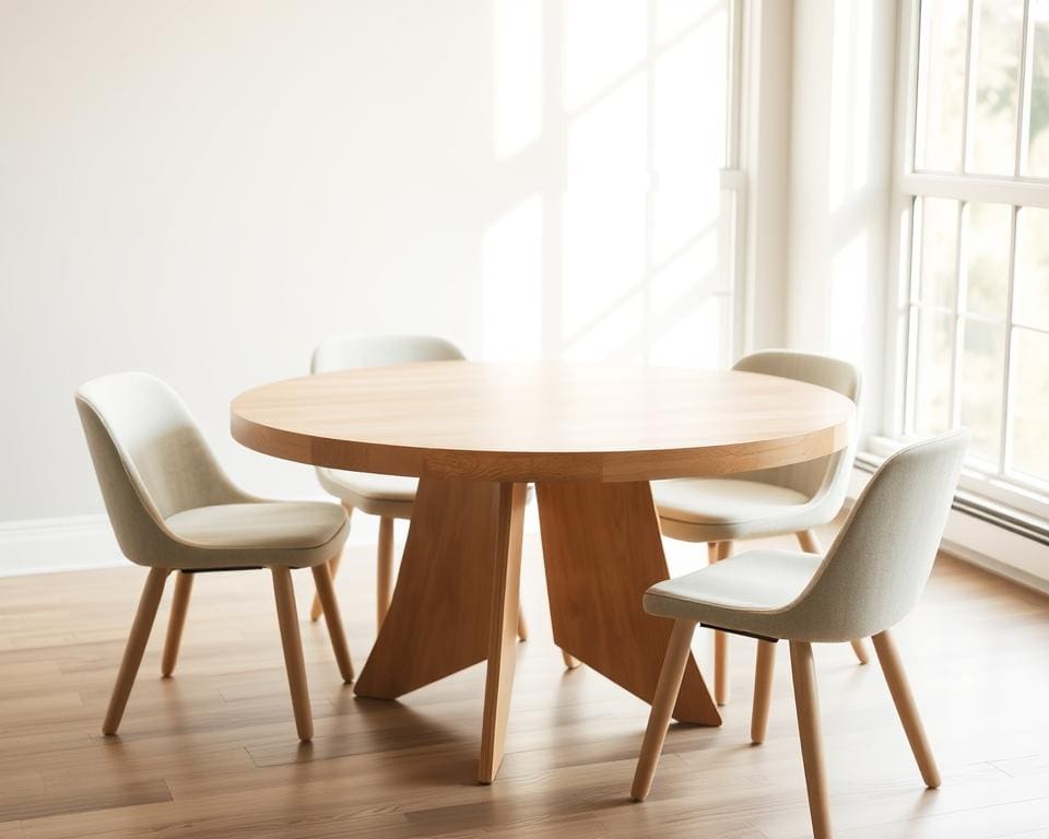 Ronde eettafels die speels en praktisch zijn