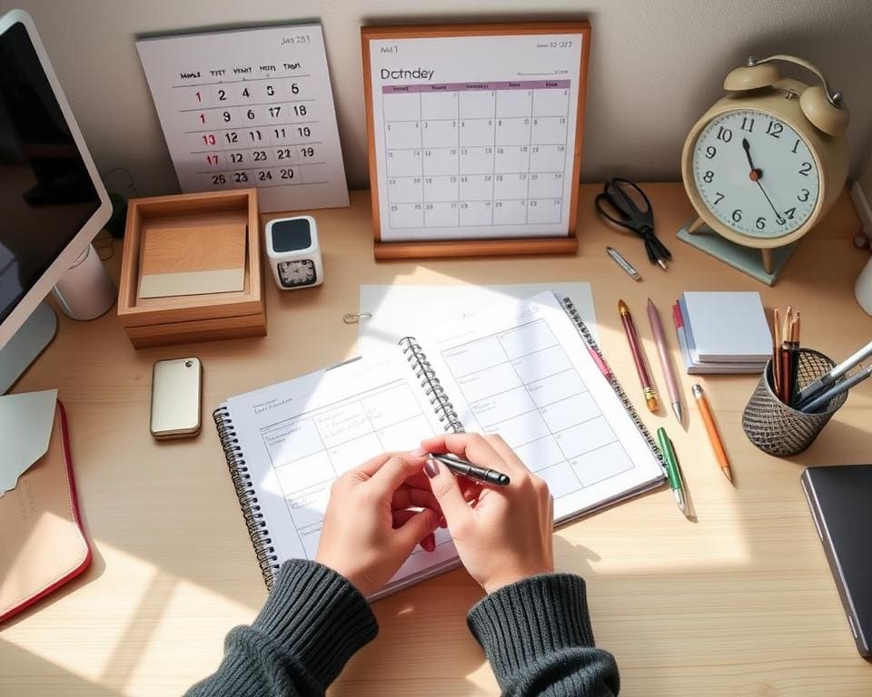 planning organisatie dagelijkse routines tijdsbeheer