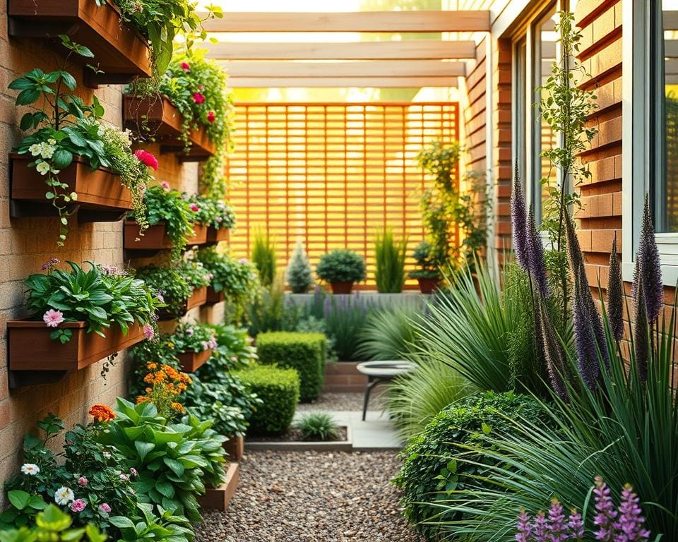 slimme oplossingen voor smalle tuinpercelen