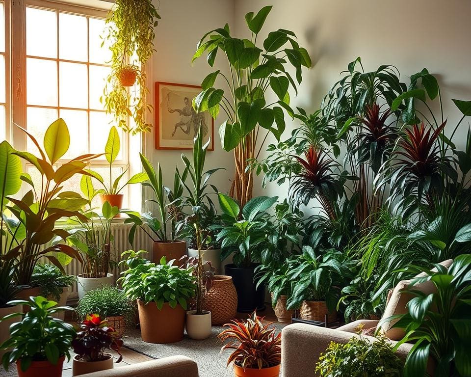 woonkamer planten