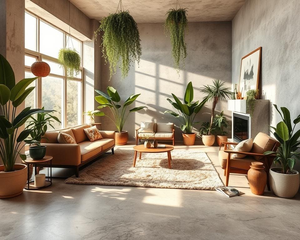 Hoe breng je warmte met een betonlook?