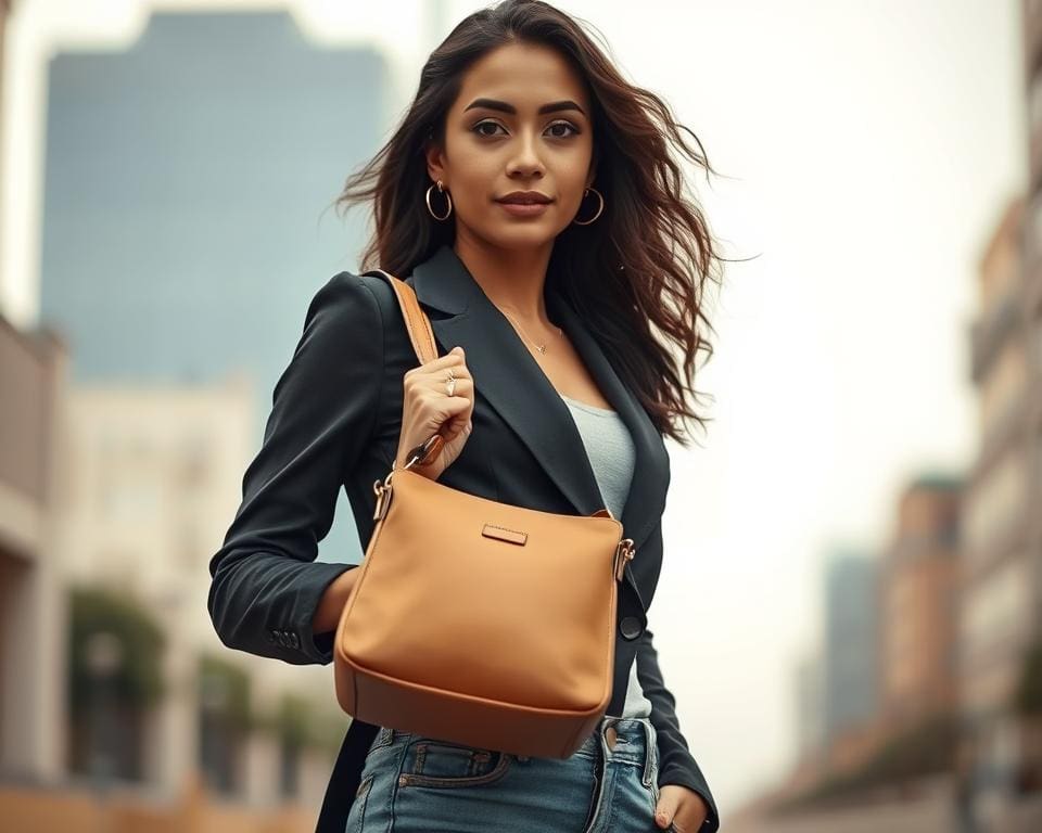 Hoe combineer je een schoudertas casual en chic?