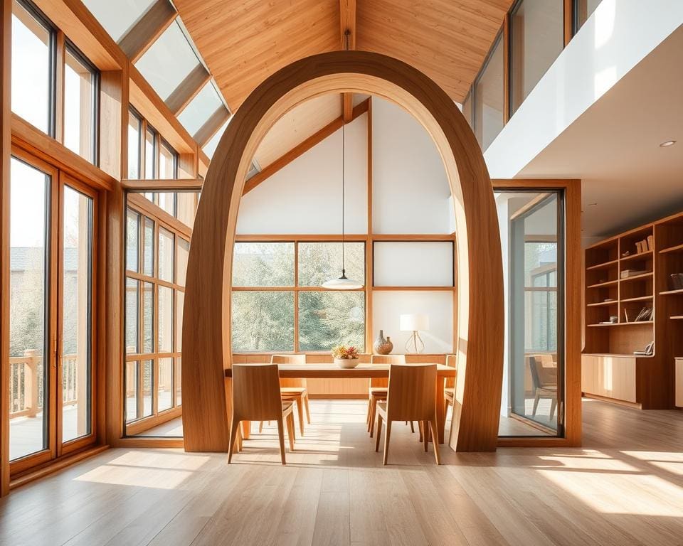 Hoe combineer je glas en hout zonder warmte te verliezen?