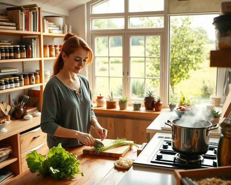 Koken als manier van ontspanning