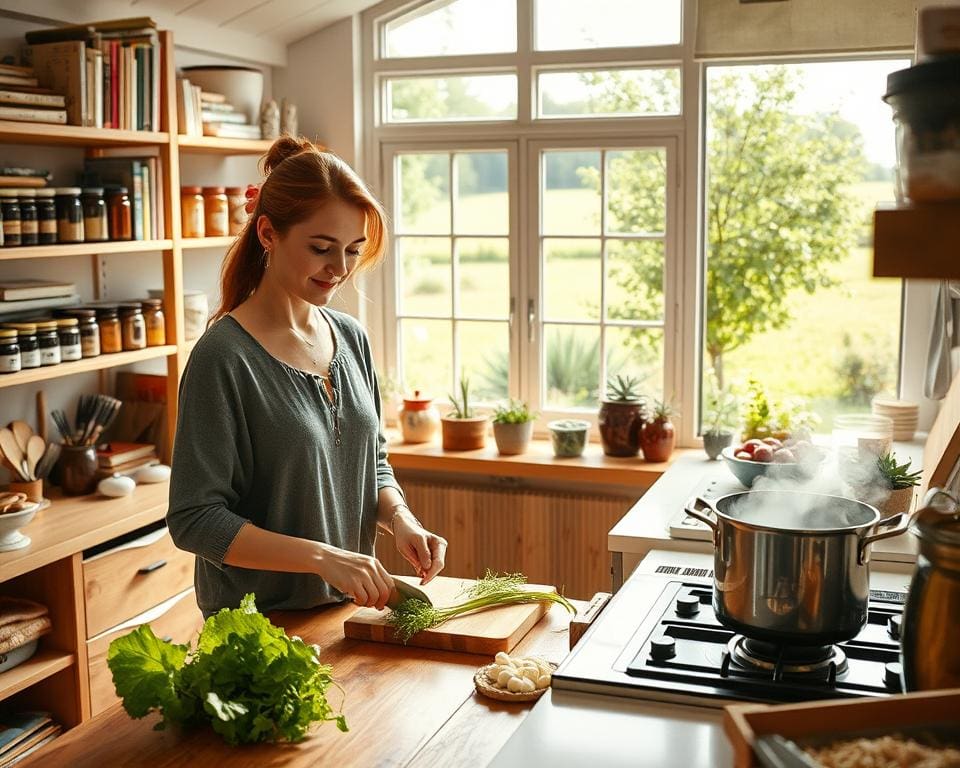 Koken als manier van ontspanning